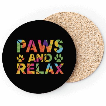 Discover Paws And Relax Polygonal Coasters