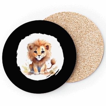 Discover Watercolor Lion Coasters