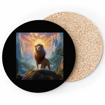 Discover Celestial Lion King Art Print 144 Starseed Coasters