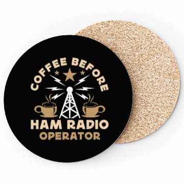 Discover Ham Radio Operator Coffee Operator Coffee Lover Coasters