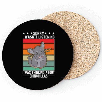 Discover Chinchilla Gift Dusty Mouse Short-tailed Coasters