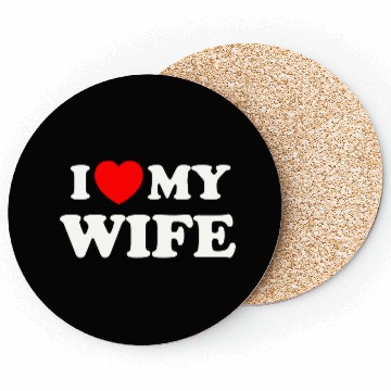 Discover I love (heart) my wife Coasters