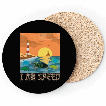 Discover Leopard Sunset Turtle I Am Speed Animal Turtle Sea Coasters