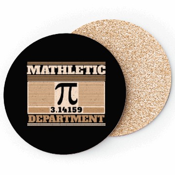Discover Mathletic Department Funny Pi Day Math Equations Coasters