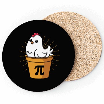 Discover Chicken Pot Pie Funny Pi Day Math Equations Coasters