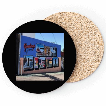 Discover Greetings From San Diego Street Art Coasters