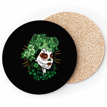 Discover St Patrick's Day Dia De Los Muertos La Catrina Coasters