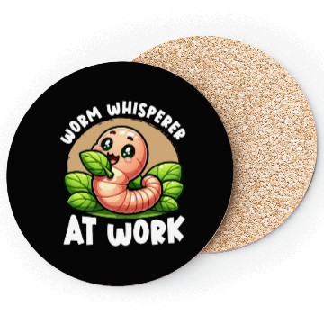 Discover Worm Farming Earthworm Gardener Vermiculture Coasters