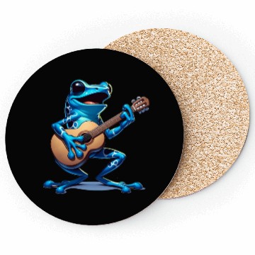 Discover Poison dart frog guitar Coasters