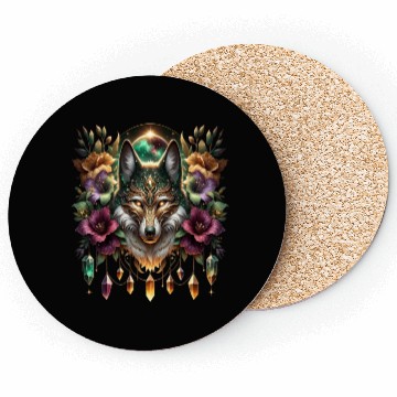 Discover Celestial Canine Enchantment Coasters