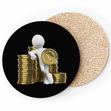 Discover 3D White People Bitcoin Coasters