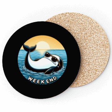 Discover Whale Weekend - Chilled Vibes Coasters