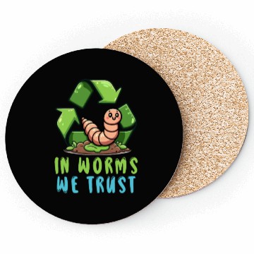 Discover Worm Farming Earthworm Gardener Vermiculture Coasters