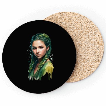 Discover green Girl Coasters