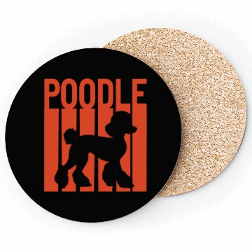 Discover Poodle retro design Coasters