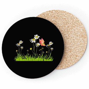 Discover Wild flowers with butterfly Coasters