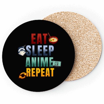 Discover Eat Sleep Anime Repeat Cute Manga Animes Coasters