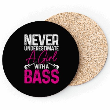 Discover Bass Guitar Player Bassist Funny Gift Coasters