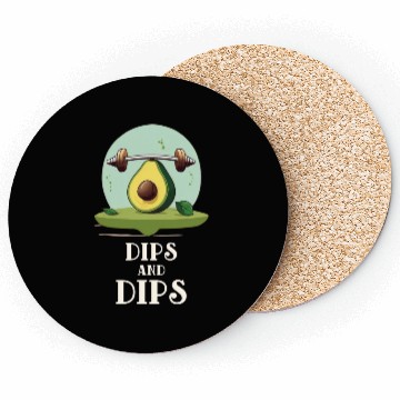 Discover Dips and dips Avocado Gym Coasters