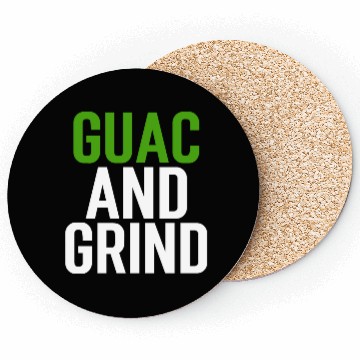 Discover Guac and Grind Avocado Gym Coasters