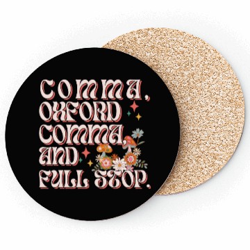 Discover Oxford comma. For grammar students and teachers Coasters