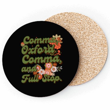 Discover Oxford comma. For grammar students and teachers Coasters