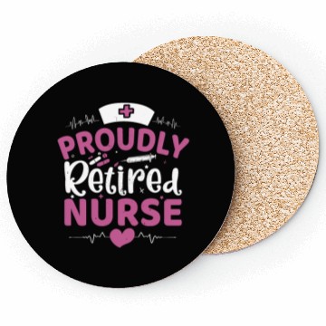Discover Proudly Retired Nurse Coasters