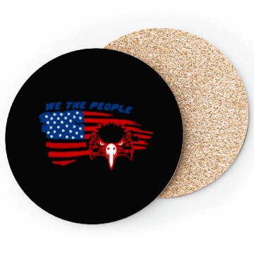 Discover American Flag Eagle Coasters