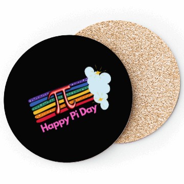 Discover Happy Pi Day Mathematic Math Teacher Leopard Coasters