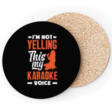 Discover Funny Karaoke Singer Singing Musician Karaoke Gift Coasters