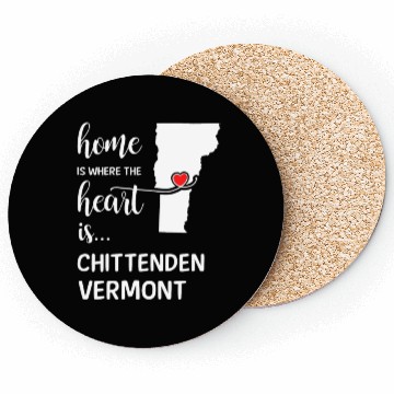 Discover Chittenden County Vermont Is Where My Heart Is Coasters