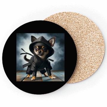 Discover Ninja chihuahua! Coasters