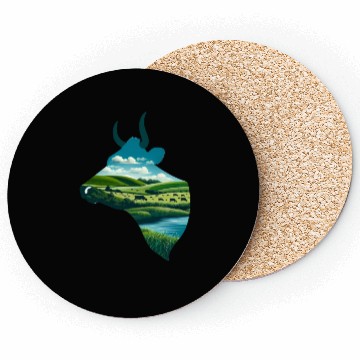 Discover Nature in Cow Pattern Coasters