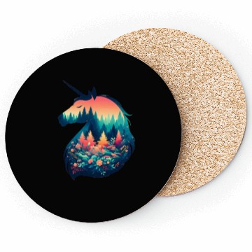 Discover Nature in Unicorn Pattern Coasters
