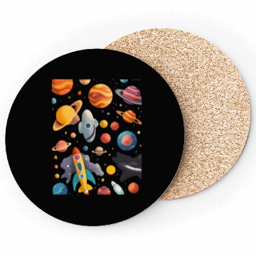 Discover Galactic Elegance: A Celestial Symphony Coasters