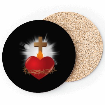 Discover sacred heart of jesus Coasters