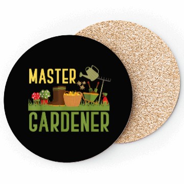Discover Funny Garden Master Gardener Coasters