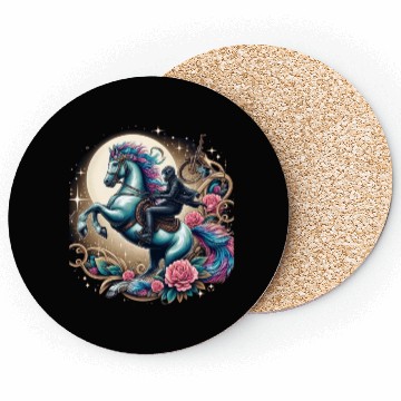 Discover Space Horse design Coasters