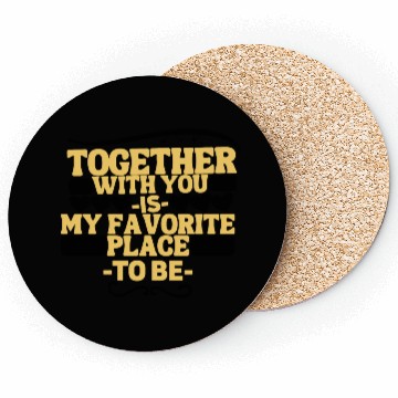 Discover Funny romantic couple saying fun together forever Coasters
