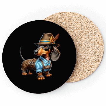 Discover Dachshund dog Bayern Coasters