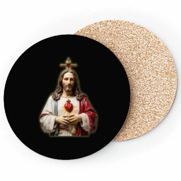 Discover sacred heart of jesus Coasters