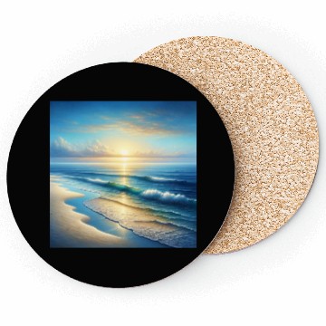 Discover Serene Seaside Sunrise Coasters