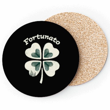 Discover Fortunato Emblem Distressed Four-Leaf Coasters