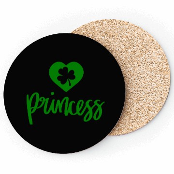 Discover Irish Heart Clover Princess Coasters