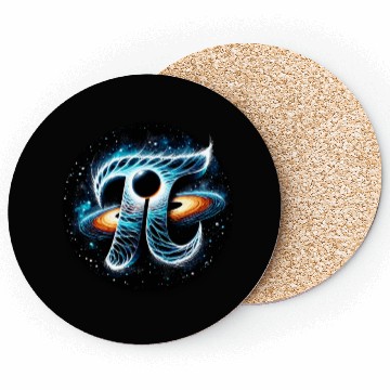 Discover Funny Pi Day 2024 3,14 Pi Number Symbol Math Coasters
