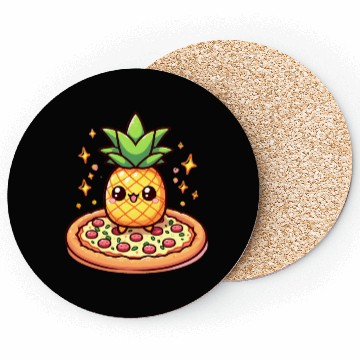 Discover Pineapples on a pizza Coasters