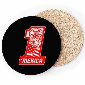 Discover ‘Merica Eagle #1 © WhiteTigerLLC.Com Coasters