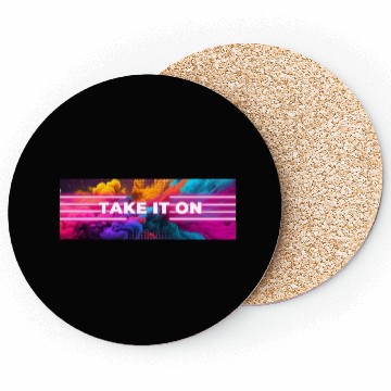 Discover Color Explosion Logo Coasters