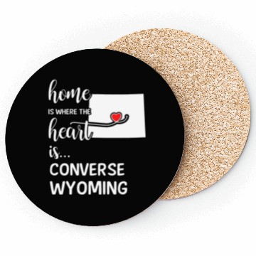 Discover Converse County Wyoming Is Where My Heart IsGift Coasters