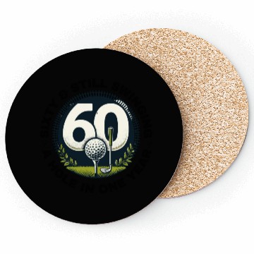 Discover Golf-themed 60th birthday celebration Coasters